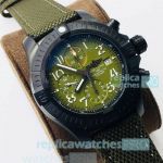 TF Factory Replica Breitling Avenger II Green Watch 45MM Black Case